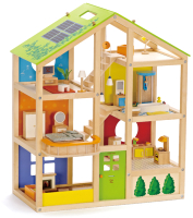 Кукольный домик Hape Для мини-кукол с мебелью / E3401-HP - 