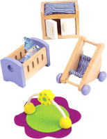 Комплект аксессуаров для кукольного домика Hape Комната для малыша / E3459-HP - 