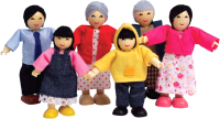Набор кукол Hape Счастливая азиатская семья / E3502-HP - 