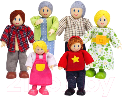 Набор кукол Hape Счастливая европейская семья / E3500-HP