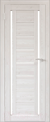 Дверь межкомнатная Юни Бона 06 60x200 (лиственица сибиу/стекло белое)