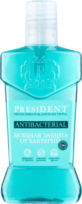 Ополаскиватель для полости рта PresiDent Antibacterial мощная защита (250мл)