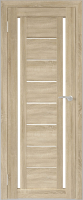 Дверь межкомнатная Юни Бона 06 60x200 (дуб сонома/стекло белое) - 