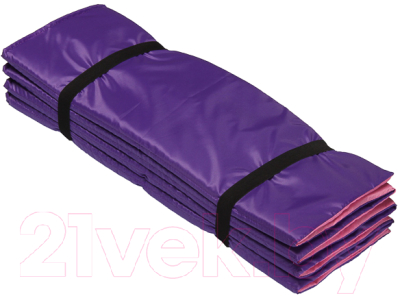 Коврик для йоги и фитнеса Indigo SM-042 (розовый/фиолетовый)