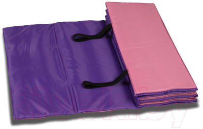 Коврик для йоги и фитнеса Indigo SM-042 (розовый/фиолетовый)