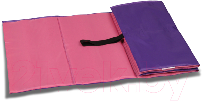 Коврик для йоги и фитнеса Indigo SM-043 (розовый/фиолетовый)