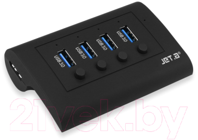 USB-хаб Jet.A JA-UH34 (черный)