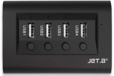 USB-хаб Jet.A JA-UH14 (черный)