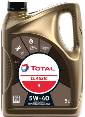 Моторное масло Total Classic 9 5W40 / 213696 (5л)