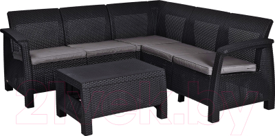 Комплект садовой мебели Keter Corfu Relax Set / 227816 (графит)