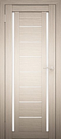 Дверь межкомнатная Юни Амати 06 60x200 (дуб беленый/стекло белое) - 