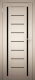 Дверь межкомнатная Юни Амати 06 60x200 (дуб беленый/стекло черное) - 