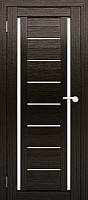 Дверь межкомнатная Юни Амати 06 70x200 (дуб венге/стекло белое) - 