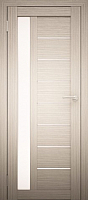 Дверь межкомнатная Юни Амати 04 70x200 (дуб беленый/стекло белое) - 