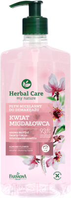 Мицеллярная вода Farmona Herbal Care цветок миндаля очищающая (400мл)