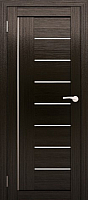 Дверь межкомнатная Юни Амати 07 60x200 (дуб венге/стекло белое) - 