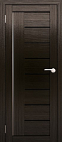 Дверь межкомнатная Юни Амати 07 60x200 (дуб венге/стекло черное) - 