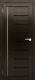 Дверь межкомнатная Юни Амати 07 70x200 (дуб венге/стекло черное) - 