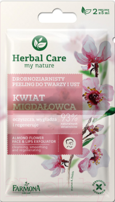 Скраб для лица Farmona Herbal Care цветок миндаля для лица и губ (2x5мл)