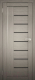 Дверь межкомнатная Юни Амати 07 70x200 (дуб дымчатый/стекло черное) - 