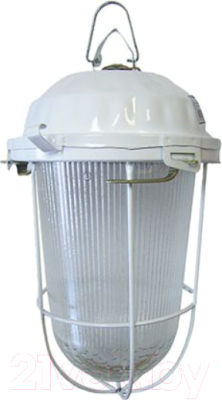 Светильник для подсобных помещений TDM НСП 02-200-022.01 У2 с решеткой ( стекло, крюк, в сборе)