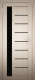 Дверь межкомнатная Юни Амати 04 60x200 (дуб беленый/стекло черное) - 