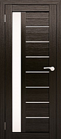 Дверь межкомнатная Юни Амати 04 60x200 (дуб венге/стекло белое) - 