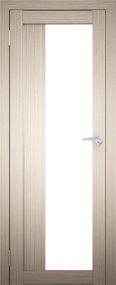 Дверь межкомнатная Юни Амати 09 60x200 (дуб беленый/стекло белое)