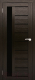 Дверь межкомнатная Юни Амати 04 70x200 (дуб венге/стекло черное) - 