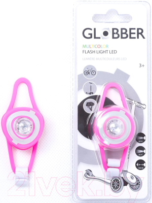 Фонарь для велосипеда Globber 522-110 (розовый)