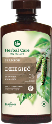 Шампунь для волос Farmona Herbal Care Березово-дегтярный для волос с перхотью (330мл)