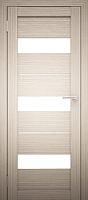 Дверь межкомнатная Юни Амати 12 60x200 (дуб беленый/стекло белое) - 