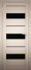 Дверь межкомнатная Юни Амати 12 70x200 (дуб беленый/стекло черное) - 