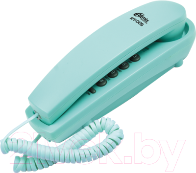 Проводной телефон Ritmix RT-005 (голубой)