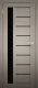 Дверь межкомнатная Юни Амати 04 70x200 (дуб дымчатый/стекло черное) - 