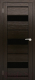 Дверь межкомнатная Юни Амати 12 70x200 (дуб венге/стекло черное) - 
