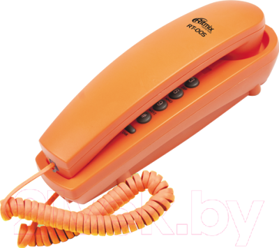 Проводной телефон Ritmix RT-005 (оранжевый)