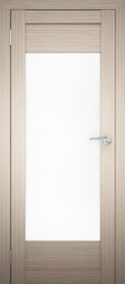 Дверь межкомнатная Юни Амати 14 60x200 (дуб беленый/стекло белое)