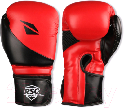 Боксерские перчатки RSC Pu Flex Bf BX 023 (р-р 10, красный/черный)