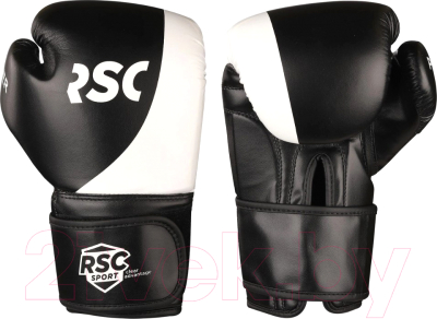 Боксерские перчатки RSC Power Pu Flex SB-01-135 (р-р 14, черный/белый)