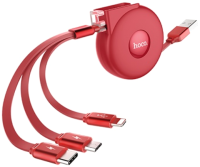 

Кабель Hoco, U50 3в1 Lightning + Micro + Type-C