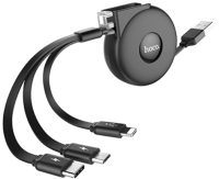 

Кабель Hoco, U50 3в1 Lightning + Micro + Type-C