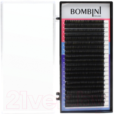 Ресницы для наращивания Bombini Микс D+ 0.12 8-14 (20 линий)