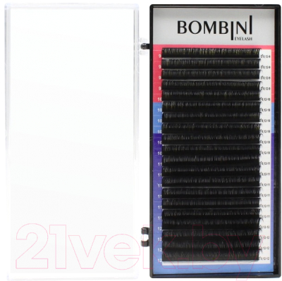 

Ресницы для наращивания Bombini, Микс D+ 0.12 9-12