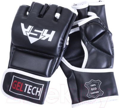 Перчатки для рукопашного боя KSA Lion Gel для MMA (M, черный)