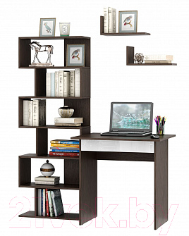 

Комплект мебели для кабинета MFMaster, Милан УШ-2Я-05 Глянец / Милан-2Я-05-ВБ-ГЛ