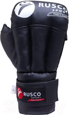 Перчатки для рукопашного боя RuscoSport Черный (р-р 6)