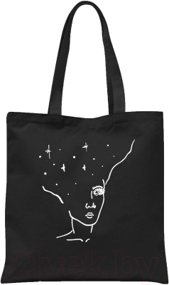 

Сумка-шоппер Free Art, Девушка и звезды