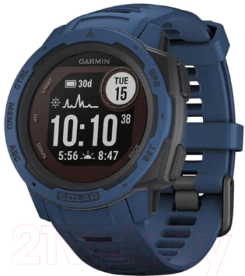 Умные часы Garmin Instinct Solar / 010-02293-01 (голубой прилив)