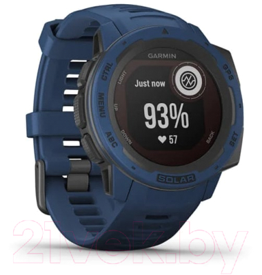 Умные часы Garmin Instinct Solar / 010-02293-01 (голубой прилив)